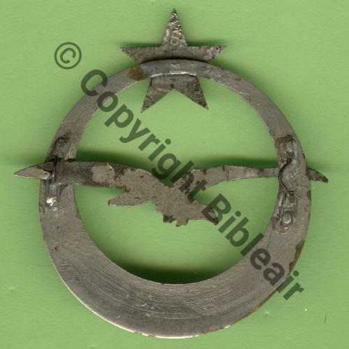 NH 3e ESCADRE SUD MAROC  SM Dos lisse 2 Anneaux fins Argent... Src.Y.GENTY 70Eur(x2) 